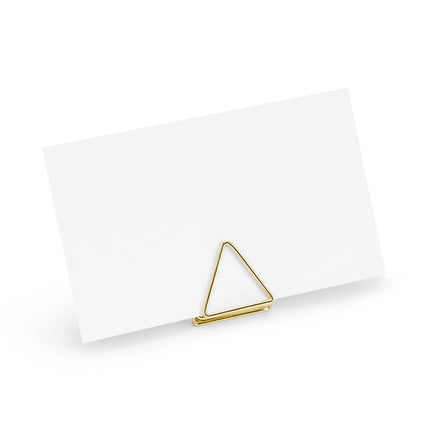Porte-cartes de visite Triangle doré 2.3cm 10pcs