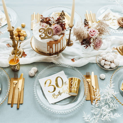 Bougie 30 ans or 7.5cm