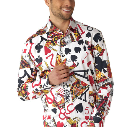 Chemise homme cartes à jouer du casino <tc>OppoSuits</tc>