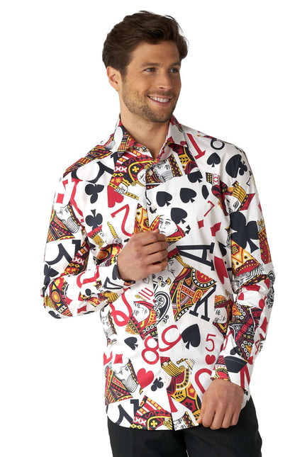 Chemise homme cartes à jouer du casino <tc>OppoSuits</tc>