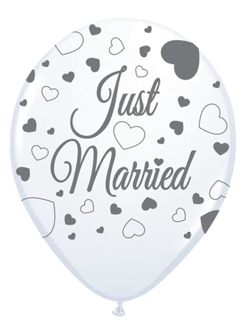 Ballons Just Married 30cm 8pcs