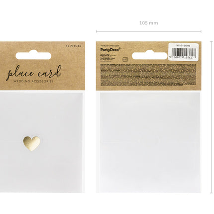 Porte-noms or 10cm 10pcs