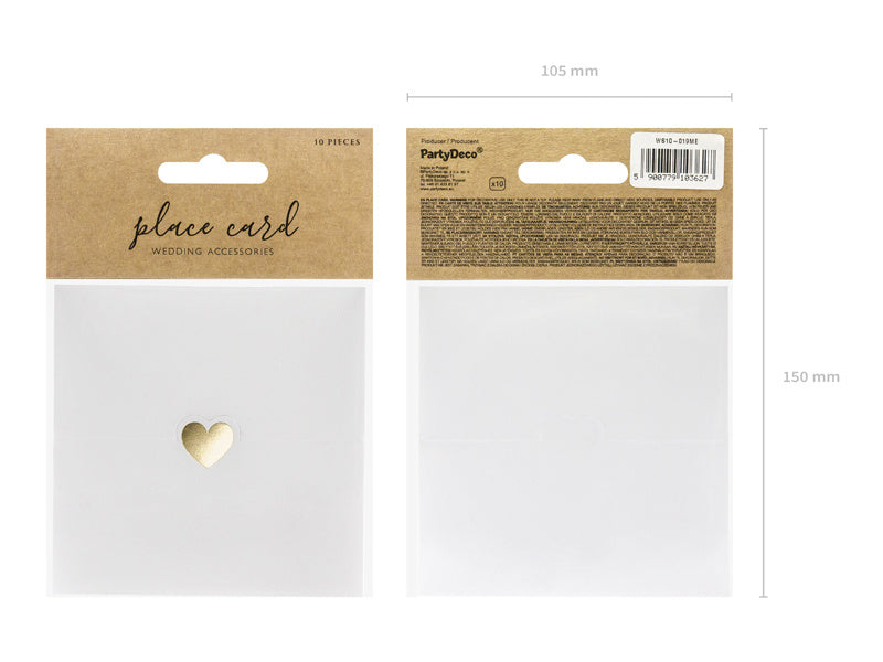 Porte-noms or 10cm 10pcs