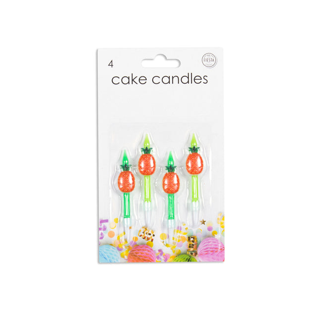 Bougies ananas 5.9cm 4pcs