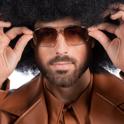Lunettes marron 70's