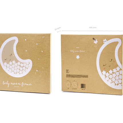 Livre d'or en bois Lune 38.5cm