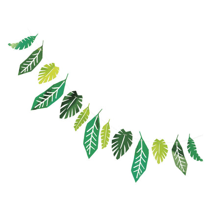 Décoration Hawaii Guirlande Feuille de palmier 2.13m