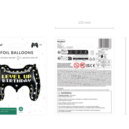 Ballon à l'hélium vide 60 cm pour la fête du jeu