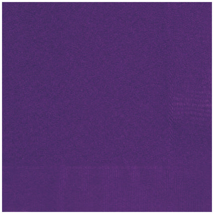Serviettes violettes 33cm 50pcs