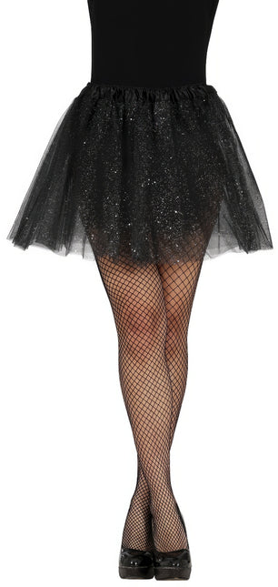 Tutu Noir Dames Paillettes 40cm