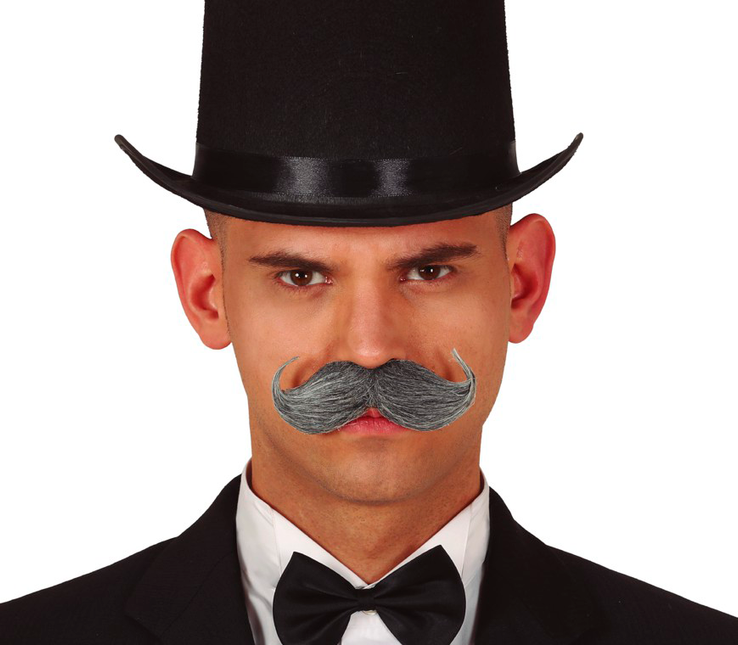 Moustache anglaise Gris