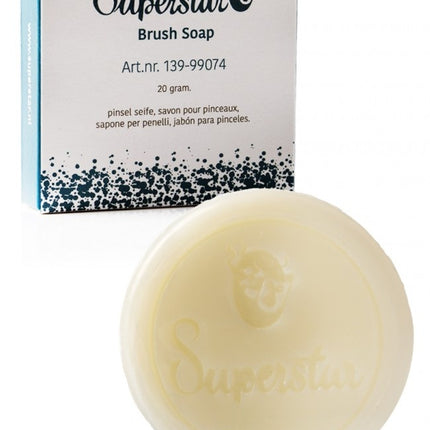 Savon pour pinceau de maquillage blanc