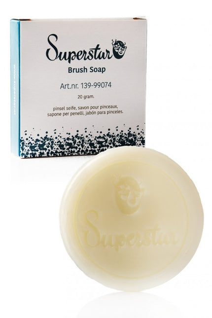Savon pour pinceau de maquillage blanc