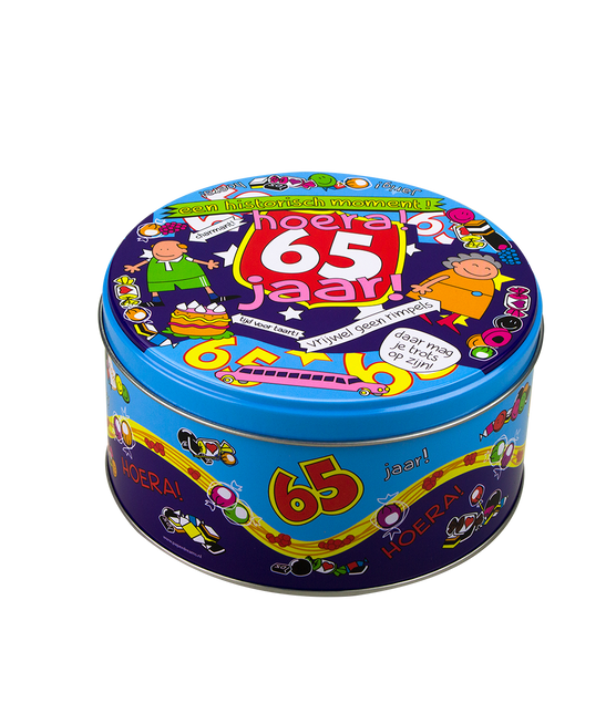 Tambour à bonbons 65 ans 14cm