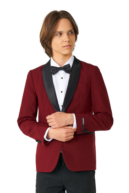 Bordeaux Rouge Tuxedo Boy Teen <tc>OppoSuits</tc>