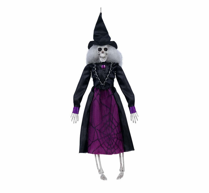 Décoration suspendue d'Halloween Sorcière Squelette 40cm