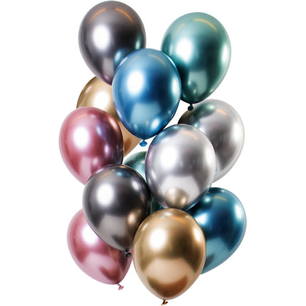 Ballons de couleur chromés 33cm 10pcs