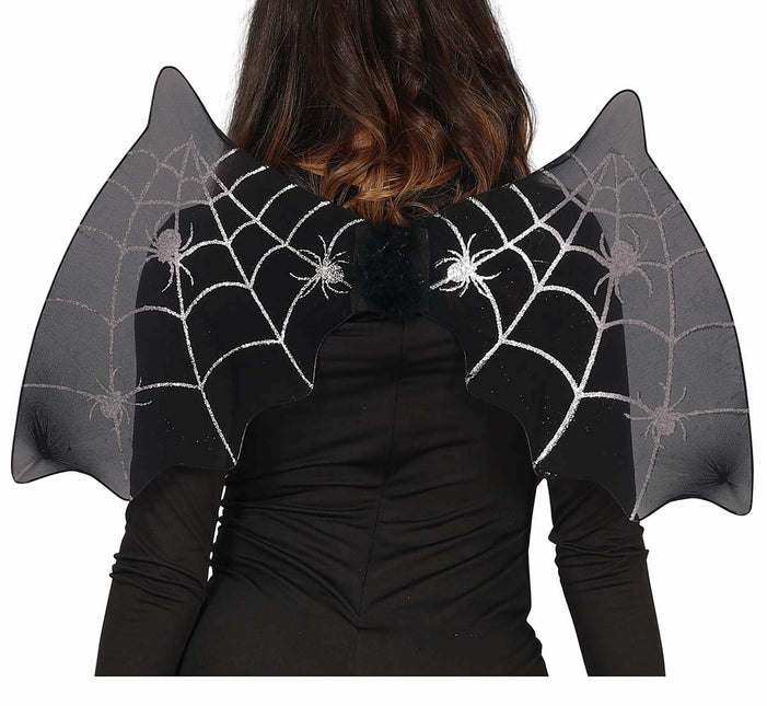 Chauve-souris noire à ailes d'Halloween 60cm