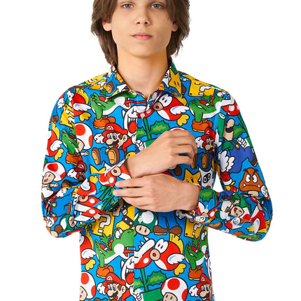 Chemise Super Mario Garçon Ado <tc>OppoSuits</tc>
