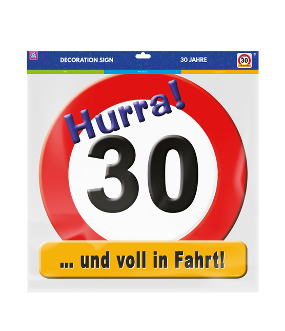 Plaque de porte 30 Jahre 50cm