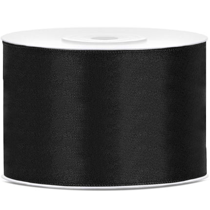 Ruban Satin Noir 50mm 25m