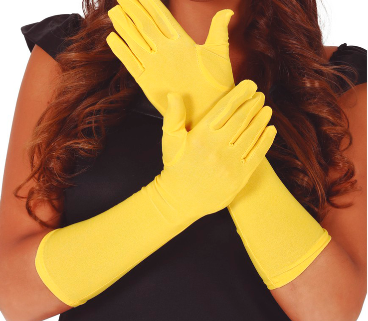 Gants jaunes 42cm