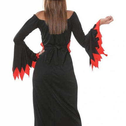 Costume d'Halloween Femme Sorcière Rouge