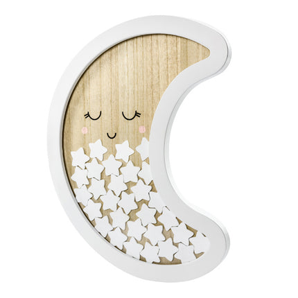 Livre d'or en bois Lune 38.5cm