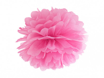 Pompon rose 35cm
