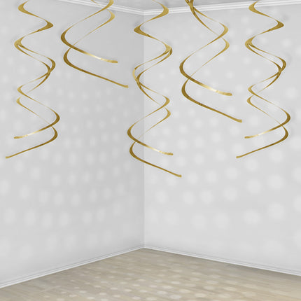 Décoration suspendue or 5 pièces