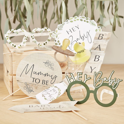 Accessoires Photobooth Baby Shower 10pcs