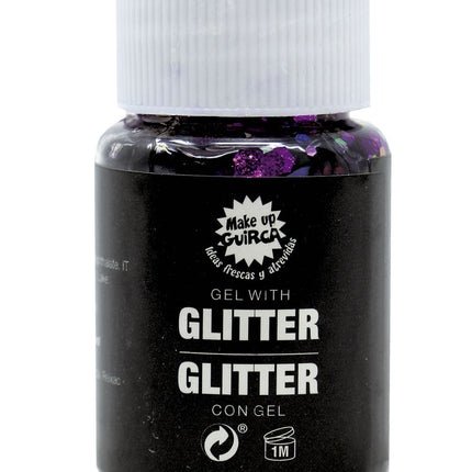 Gel pailleté violet 20g