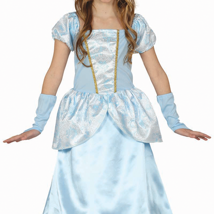 Robe de princesse enfant bleu