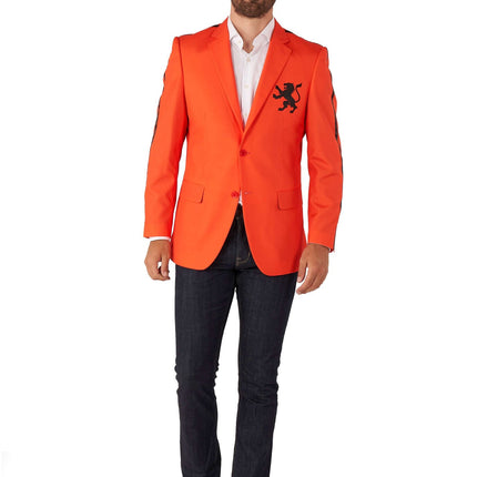Orange Holland Blazer Hommes <tc>OppoSuits</tc>
