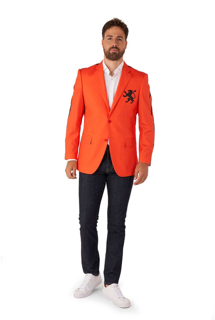 Orange Holland Blazer Hommes <tc>OppoSuits</tc>