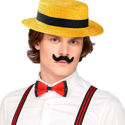 Chapeau jaune avec bandeau noir