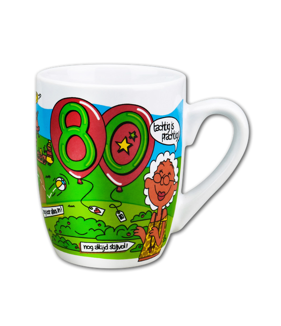 Mug 80 Years 12cm