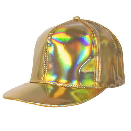Casquette Holographique Or Ajustable 26cm