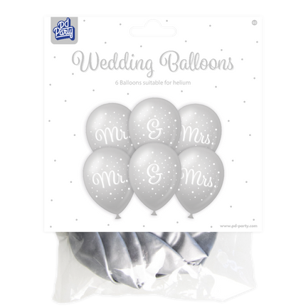 Ballons de mariage Mr et Mme 30cm
