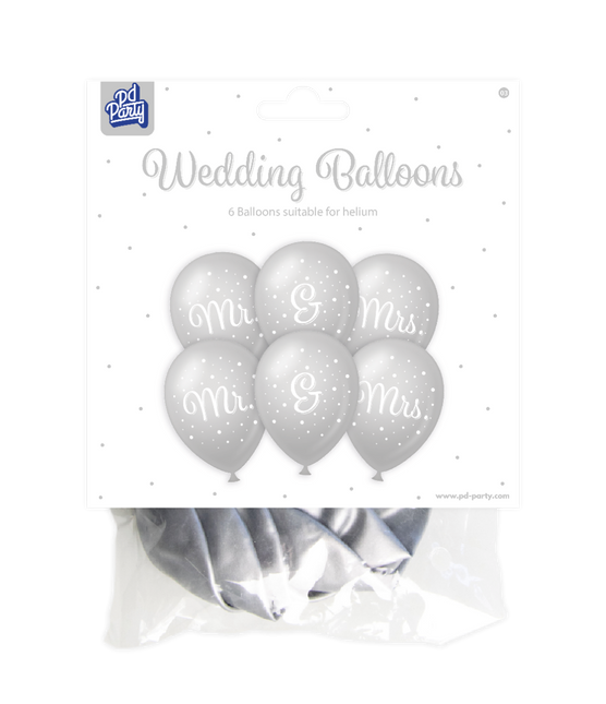 Ballons de mariage Mr et Mme 30cm
