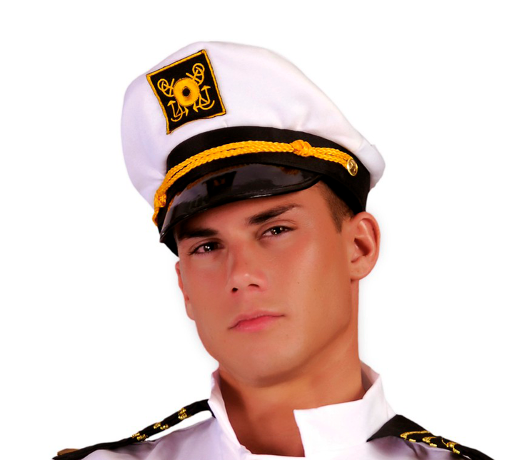 Casquette blanche de capitaine