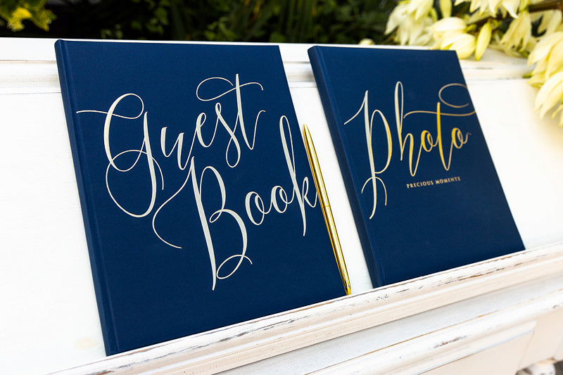 Livre d'or bleu 24.5cm