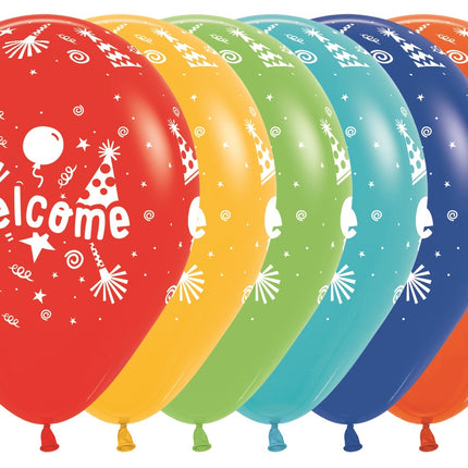 Ballons Welcome Fashion Solid Mix 30cm 25pcs