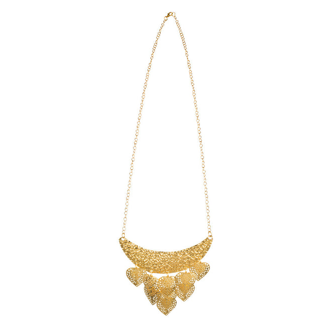 Collier feuilles d'or