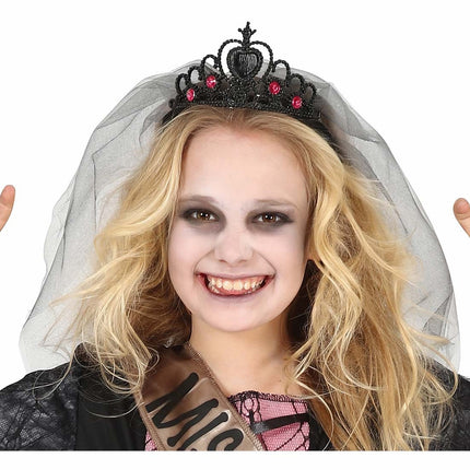 Bandeau d'Halloween Princesse avec voile