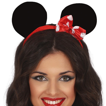 Costume de Minnie Mouse Rouge Blanc Dames