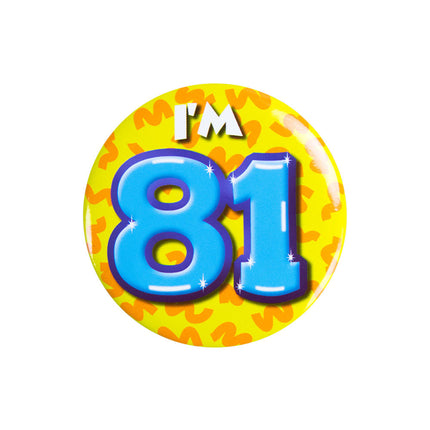 J'ai 81 ans Bouton 81 ans 5.5cm