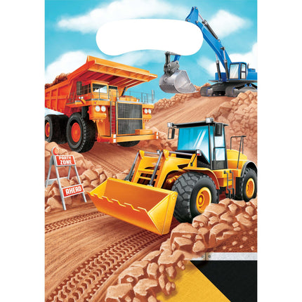 Sacs de fête de construction 22.5cm 8pcs