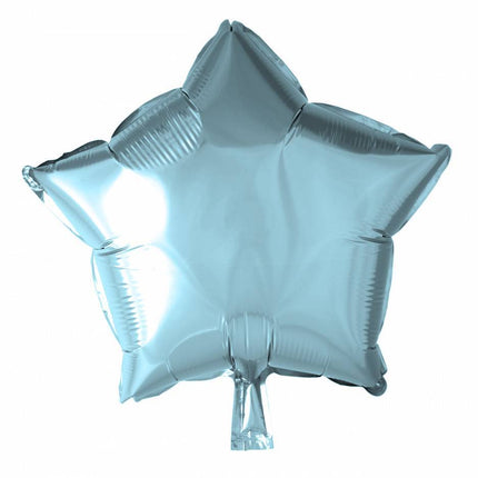 Ballon d'hélium étoile bleu clair 46cm vide