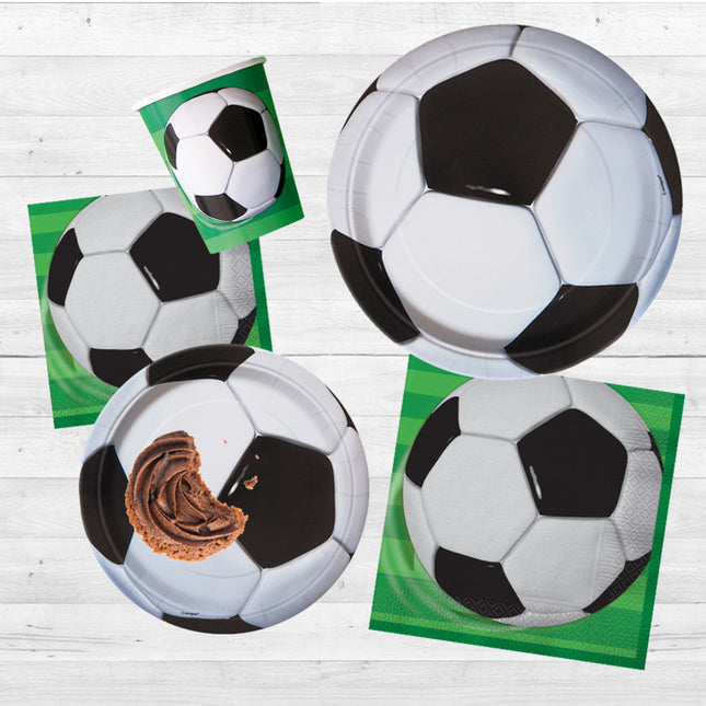 Assiettes de football 23cm 8pcs